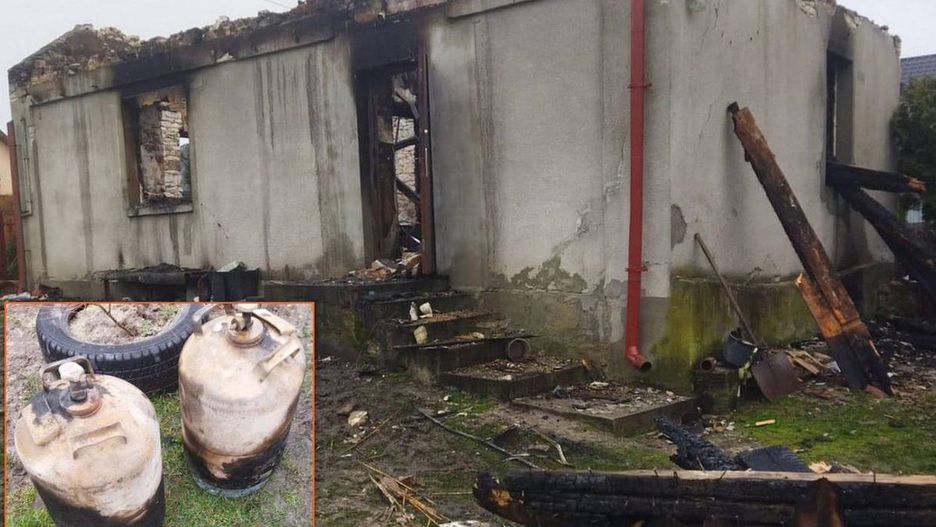 Pożar w wyniku zapłonu gazu w gminie Józefów nad Wisłą