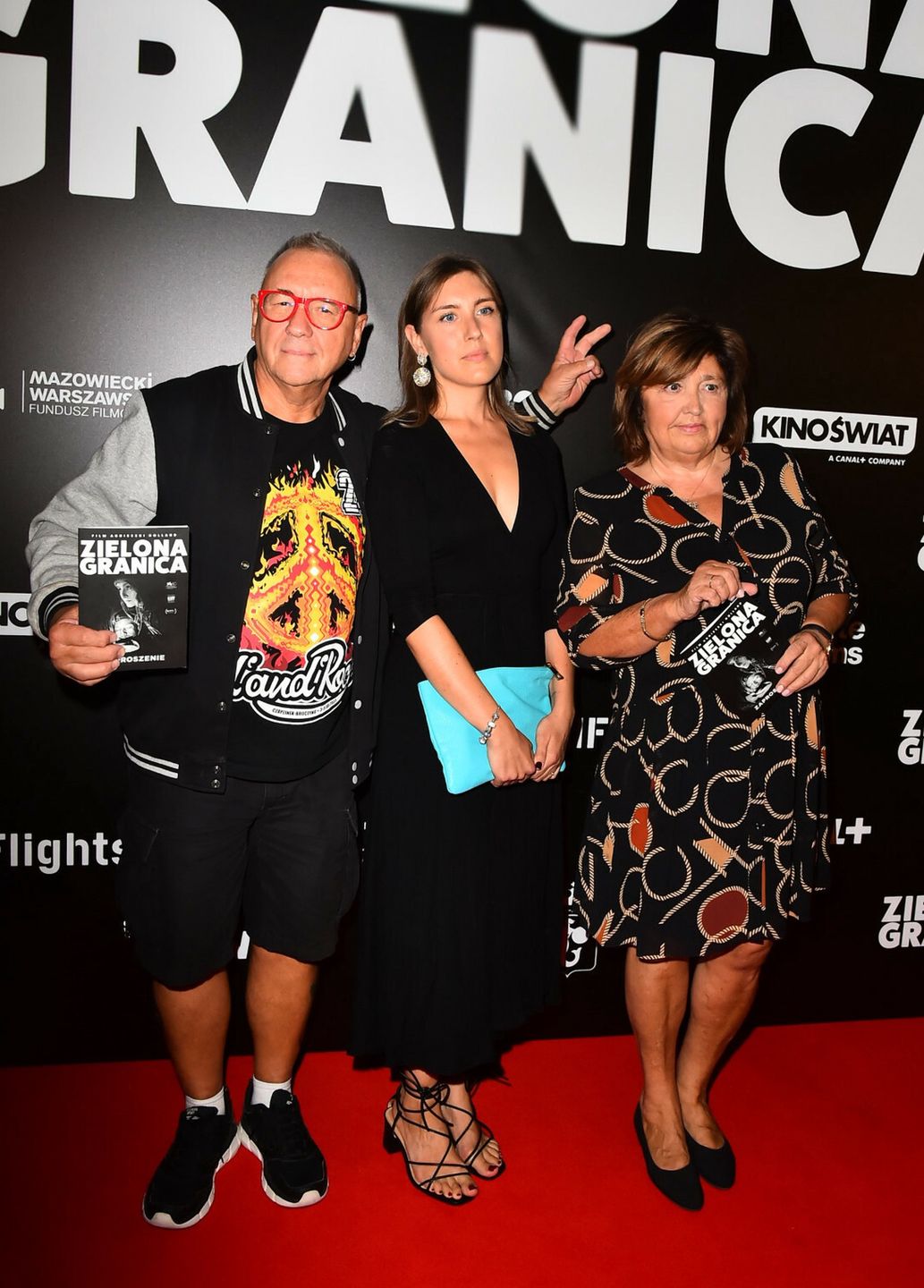 Premiera filmu Zielona granica20.09.2023 Warszawa Premiera filmu "Zielona granica" w rezyserii Agnieszki Holland
fot Artur Zawadzki/REPORTER
N/z: Jurek Owsiak, Lidia Niedzwiedzka-OwsiakArtur Zawadzki/REPORTER