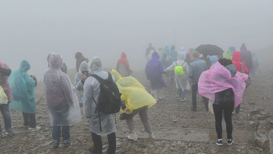 Burza w górach na Śnieżce