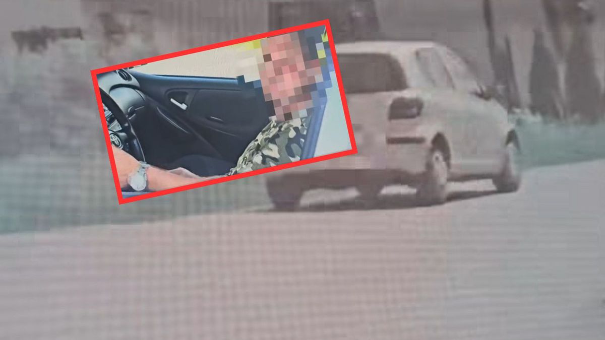 Nagranie z Tarczyna. Pijany mężczyzna jechał autem