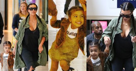 Kim, Kanye i szczęśliwa North w centrum handlowym (ZDJĘCIA)