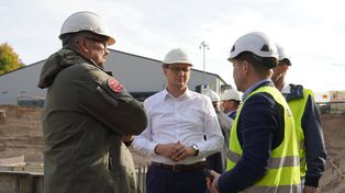 W Golubiu-Dobrzyniu powstaje miejsce schronienia dla 400 osób. Budowę wizytował wojewoda kujawsko-pomorski