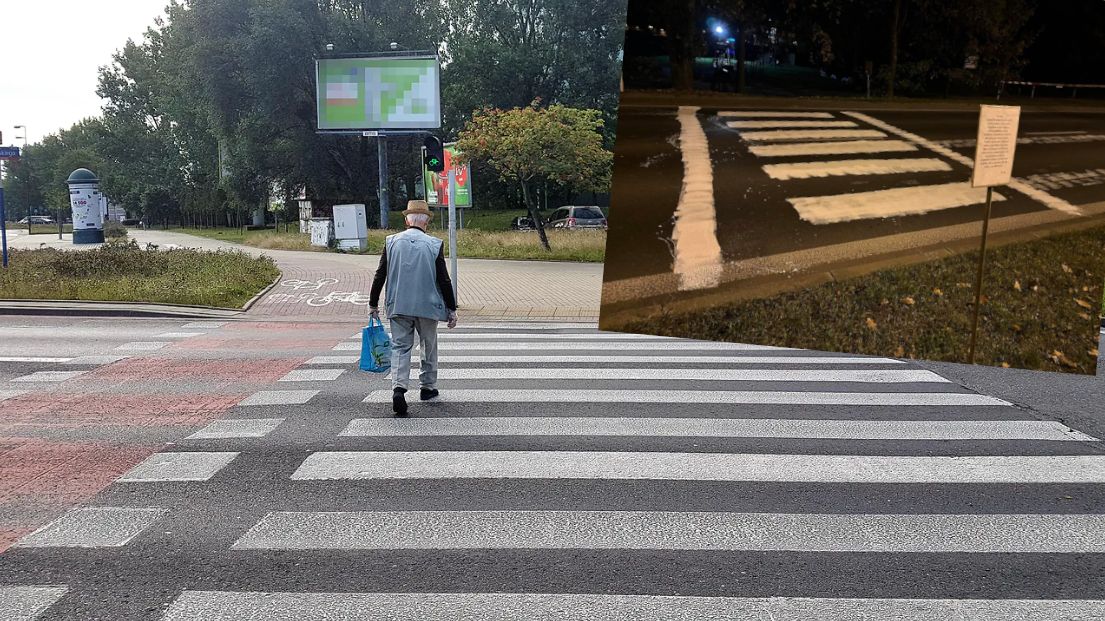 Od lat prosili o przejście dla pieszych. W końcu namalowali je sami