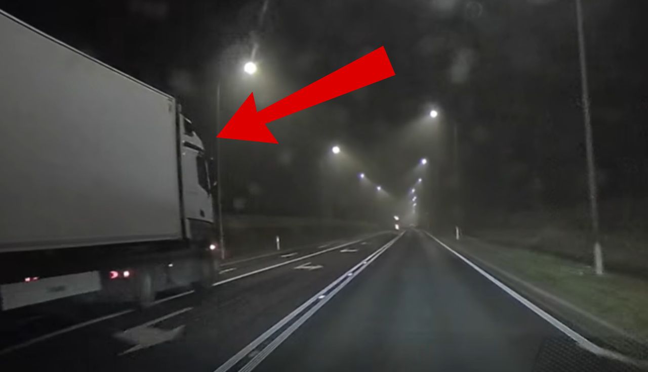 Drogowy kryminał. Spójrzcie, co zrobił kierowca ciężarówki