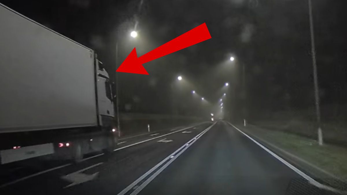 Skandal, co zrobił kierowca ciężarówki.