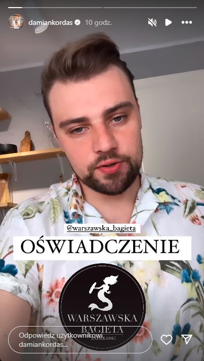 Damian Kordas wydał oświadczenie