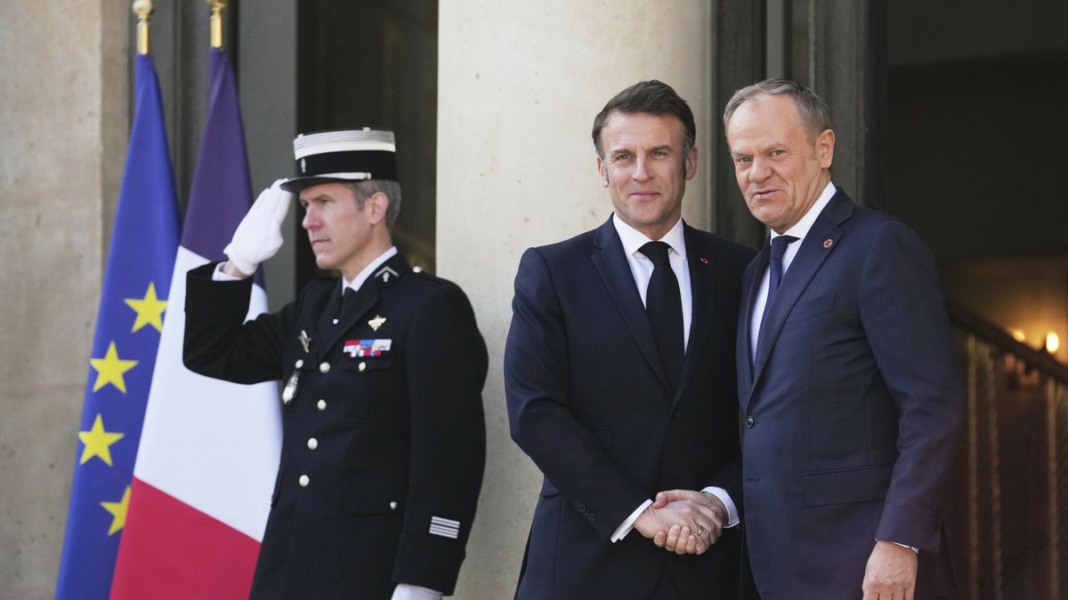 Emmanuel Macron i Donald Tusk 