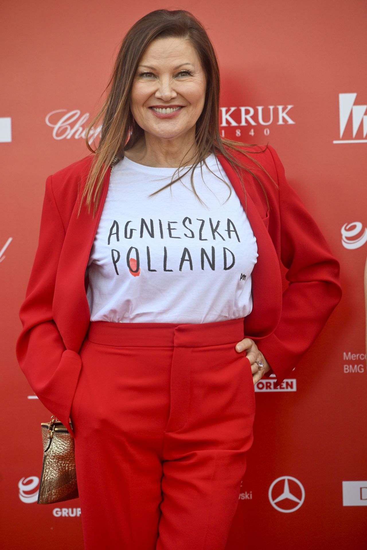 Liniana Głąbczyńska w koszulce "Agnieszka Holland"