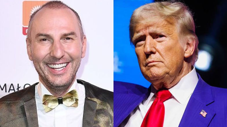 Krzysztof Gojdź cieszy się z wygranej Donalda Trumpa