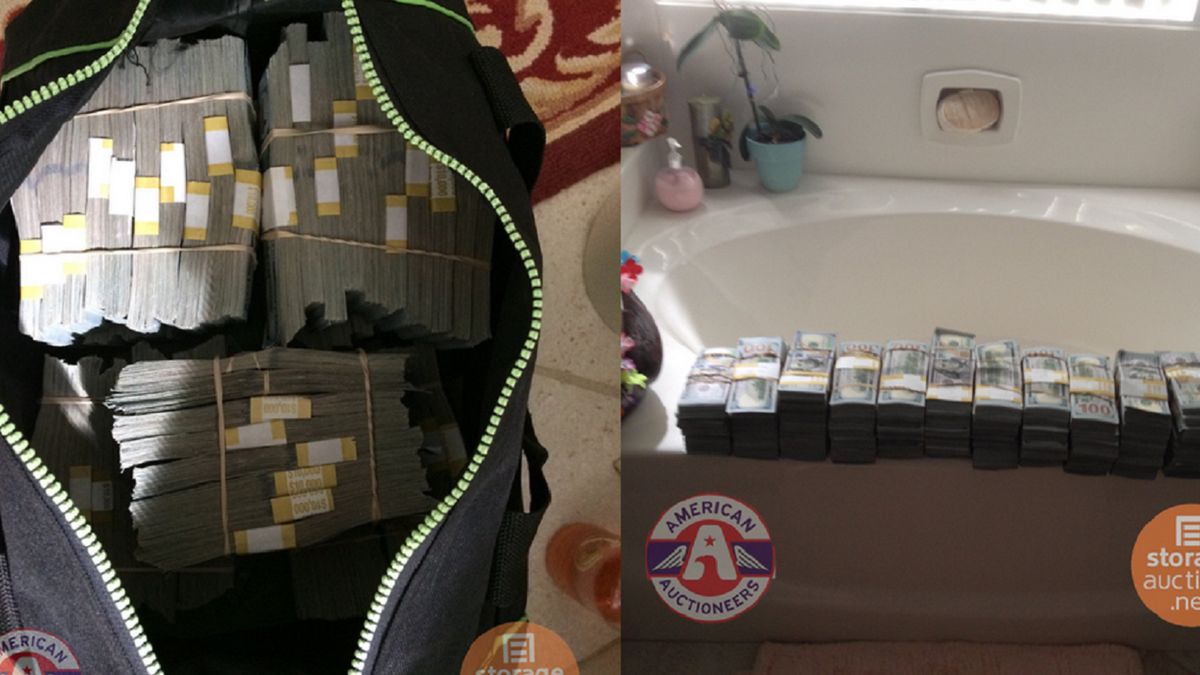 W magazynie kupionym za 500 dolarów znajdowało się 7,5 mln dolarów.