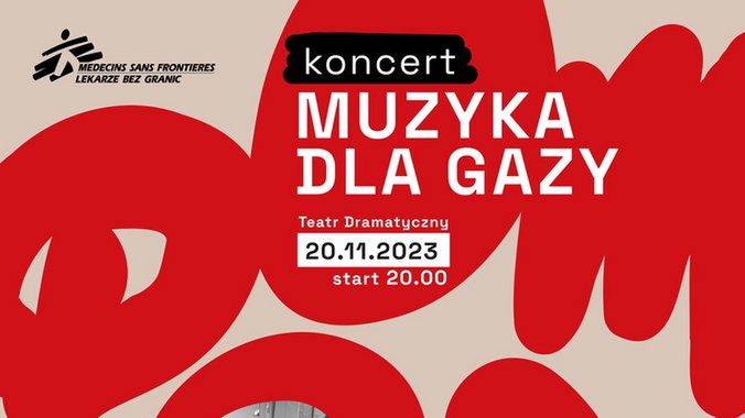 Koncert "Muzyka dla Gazy" – zagrają gwiazdy
