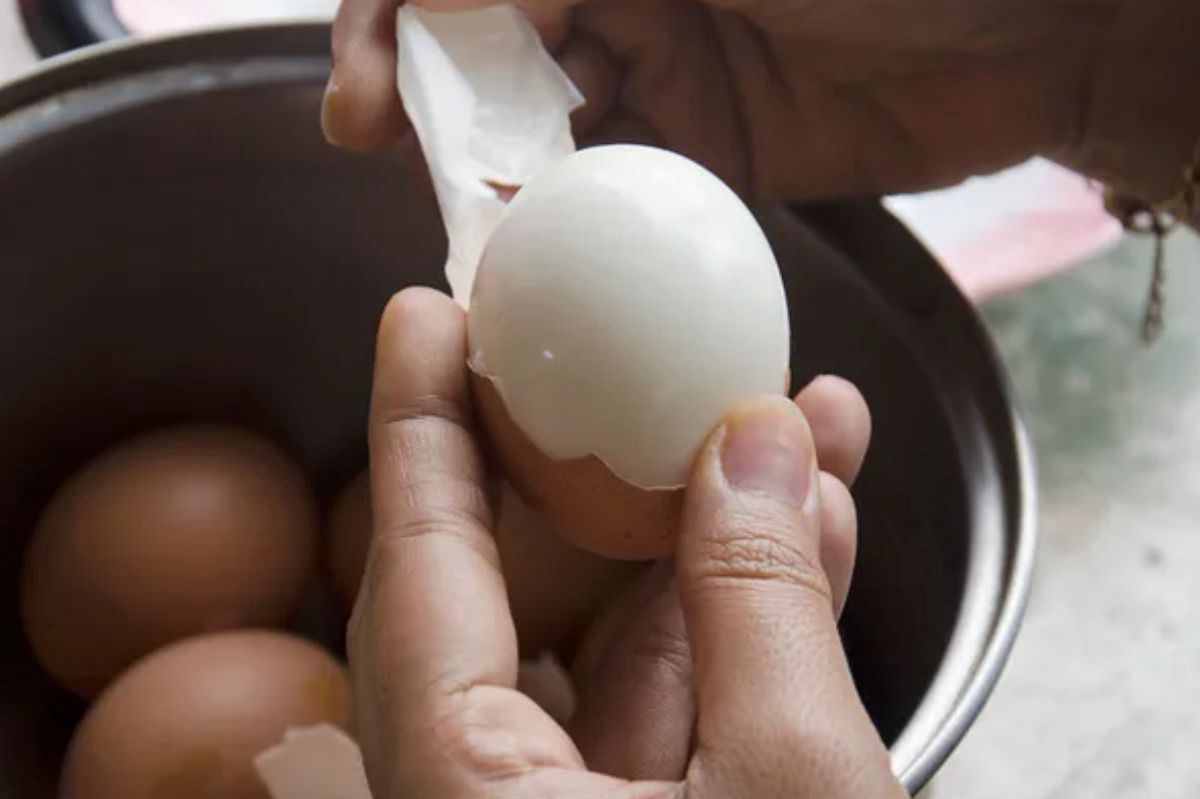 Peeling eggs - Delicacies