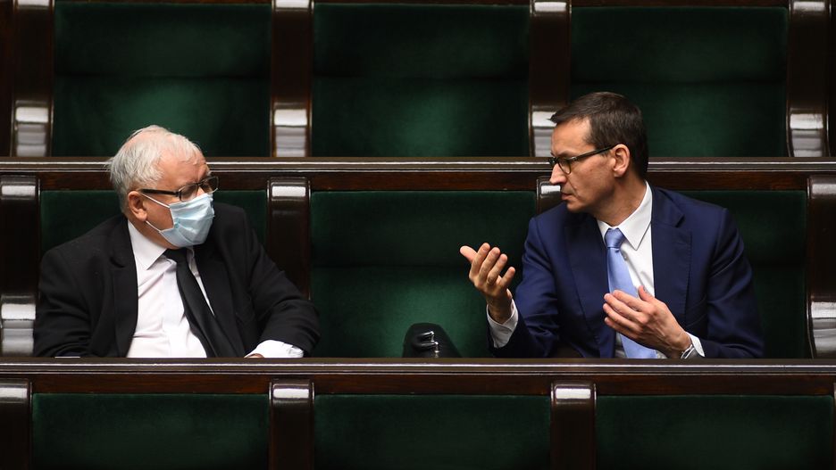 Mateusz Morawiecki i Jarosław Kaczyński