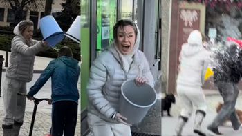 Wyposażona w wiadro z wodą, Doda oblewa przechodniów: "KU*WA lepiej być nie może. Jap*erdole, ale się jaram" (WIDEO)
