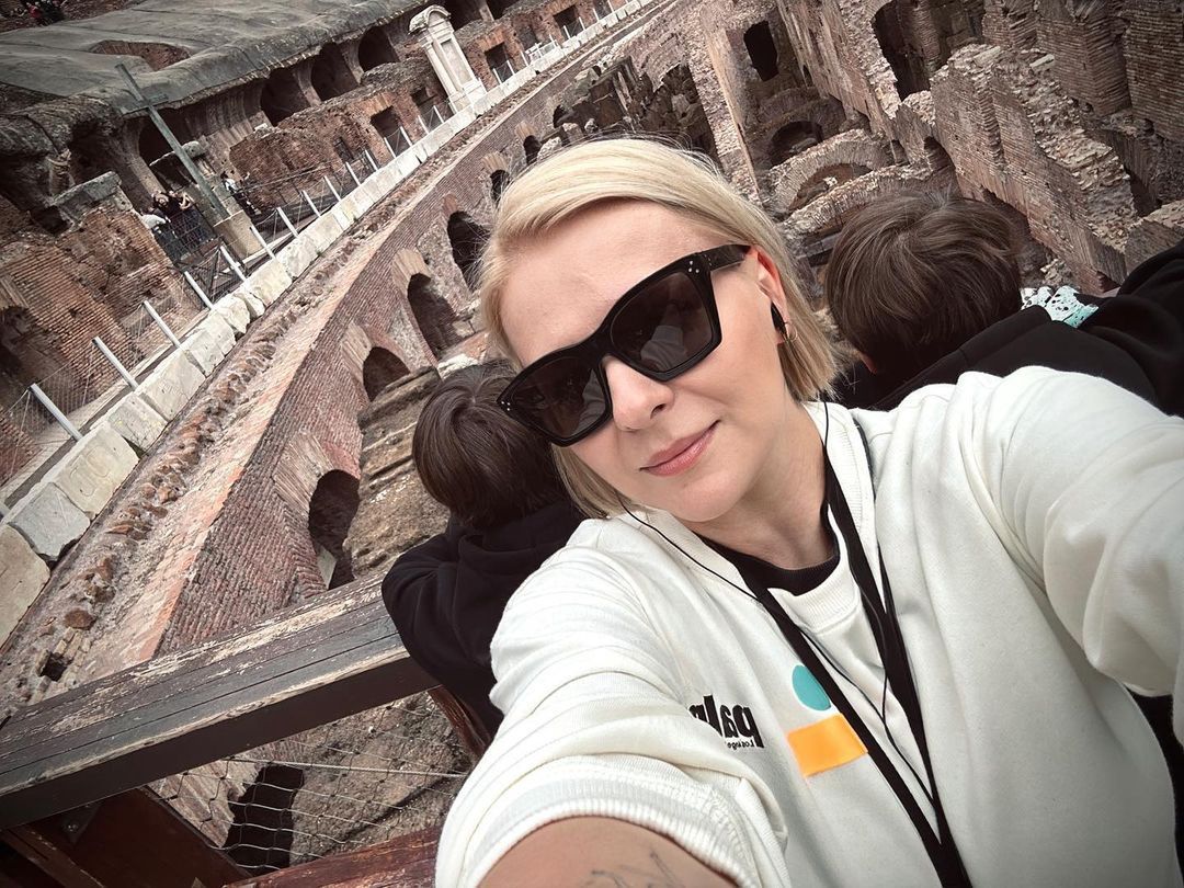 Aneta Zając z synami