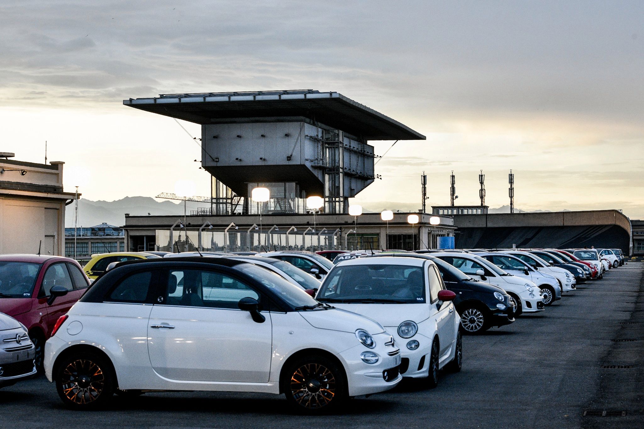 Lingotto podczas premiery Fiata 500 kilkanaście lat temu