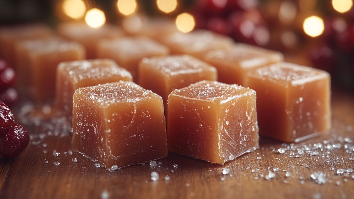 Cukierki karmelki pięknie ozdobią świąteczną choinkę