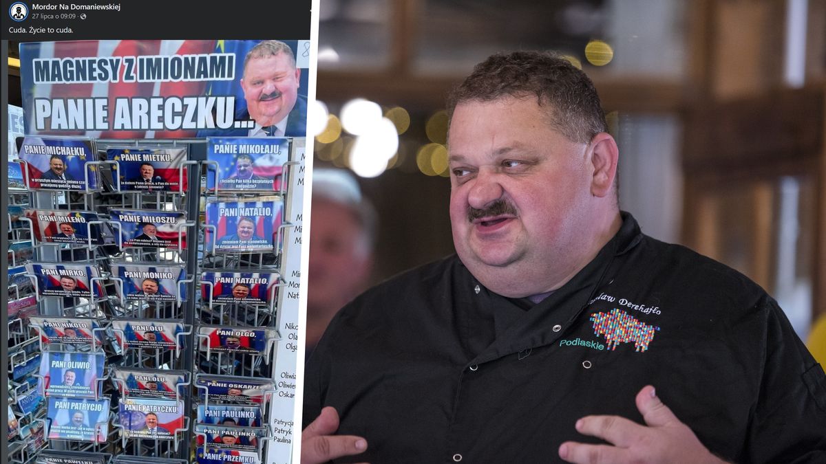 O magnesach z wizerunkiem Stanisława Derehajło już głośno w internecie (Forum, Michal Kosc, facebook.com/MordorNaDomaniewskiej)