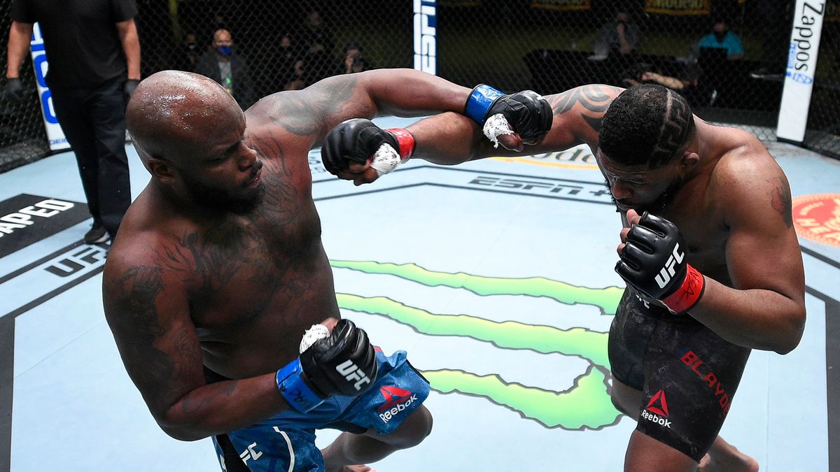 Getty Images / Chris Unger/Zuffa LLC / Na zdjęciu: Curtis Blaydes (z prawej) i Derrick Lewis