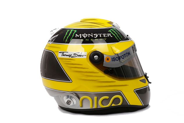 Skradziony kask Nico Rosberga fot. nicorosberg.com/‎