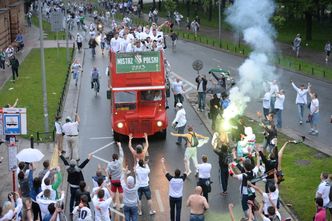 Legia świętuje zwycięstwo w T-Mobile Ekstraklasie