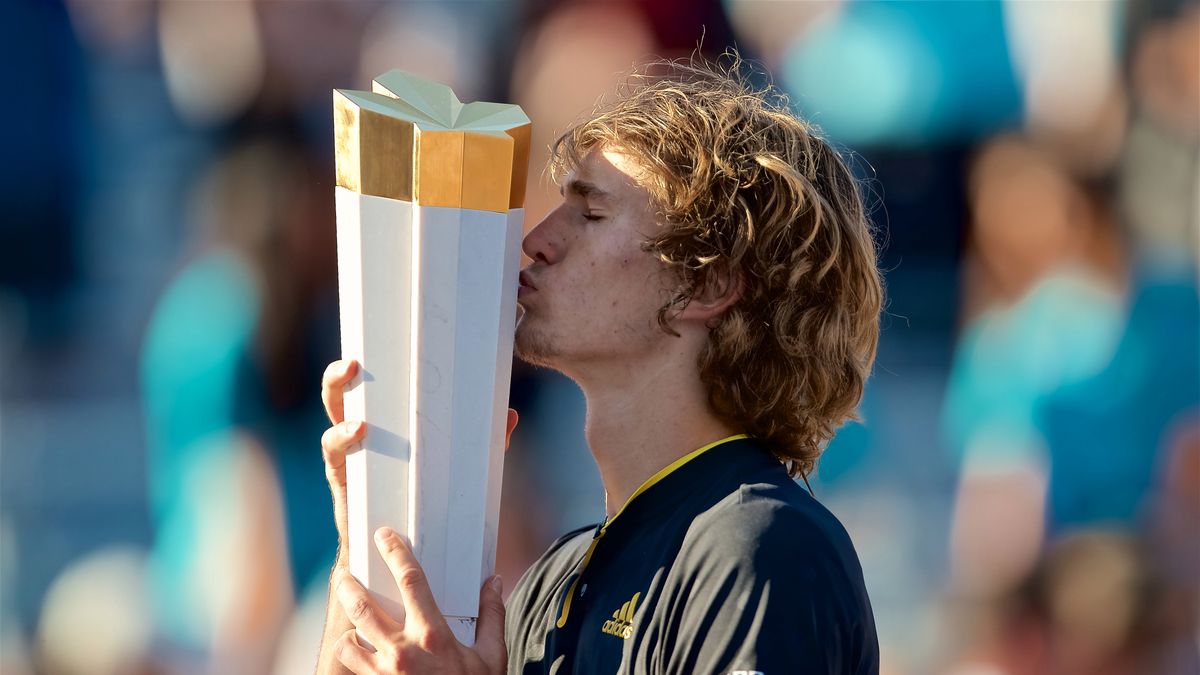 PAP/EPA / ANDRE PICHETTE / Alexander Zverev, mistrz Rogers Cup 2017