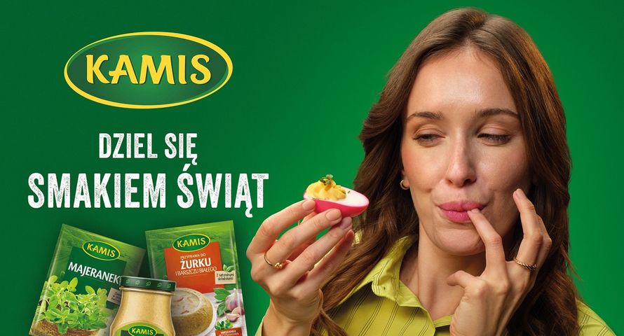 Kamis w kampanii zachęca, by "dzielić się smakiem świąt"