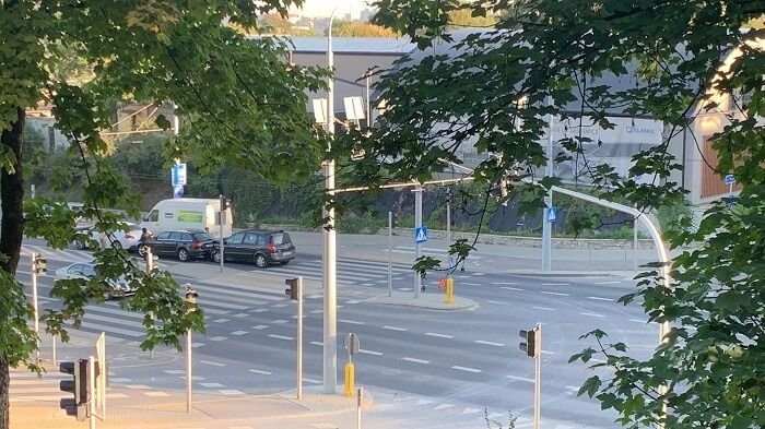 Zderzenie trzech aut na ul. Męczenników Majdanka