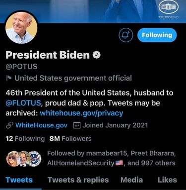 Joe Biden przestał obserwować Chrissy Teigen na Twitterze