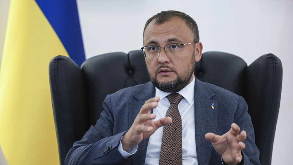 Ukrainian Ambassador to Turkiye Vasyl Bodnar
ANKARA, TURKIYE - AUGUST 18: Ukrainian Ambassador to Turkiye Vasyl Bodnar speaks during an exclusive interview on 32nd Independence Anniversary of Ukraine, in Ankara, Turkiye on August 18, 2023. (Photo by Metin Aktas/Anadolu Agency via Getty Images)
Anadolu
32, 32nd independence anniversary of ukraine, ankara, exclusive interview, independence anniversary of ukraine, independence, political, politicians, turkiye, ukrainian ambassador to turkiye, vasyl bodnar