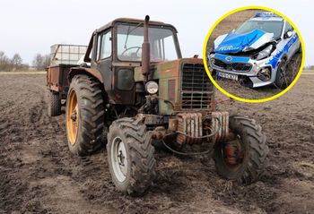 "Szalona ucieczka". 68-latek staranował radiowóz