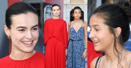Promienna Kasia Smutniak w sukni za 25 tysięcy pozuje z córką na włoskim festiwalu filmowym (ZDJĘCIA)