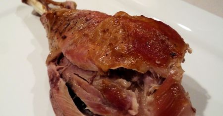 Pieczone podudzie z indyka w roztworze (samo mięso)