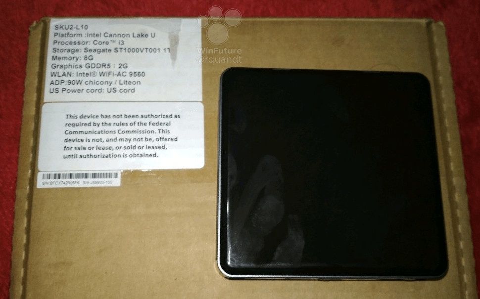 Intel Crimson Canyon NUC
