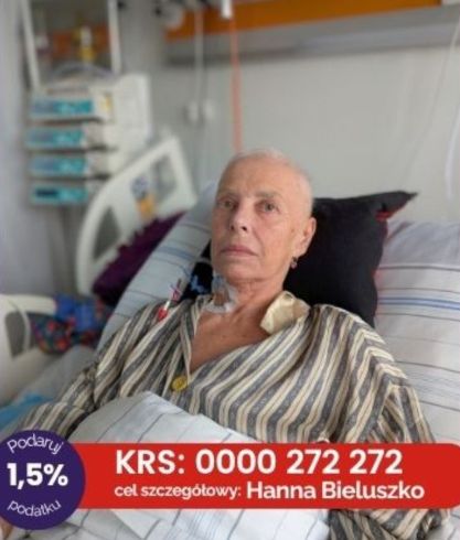 Hanna Bieluszko w szpitalu 