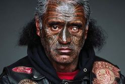Portrety członków nowozelandzkiego gangu Mongrel Mob