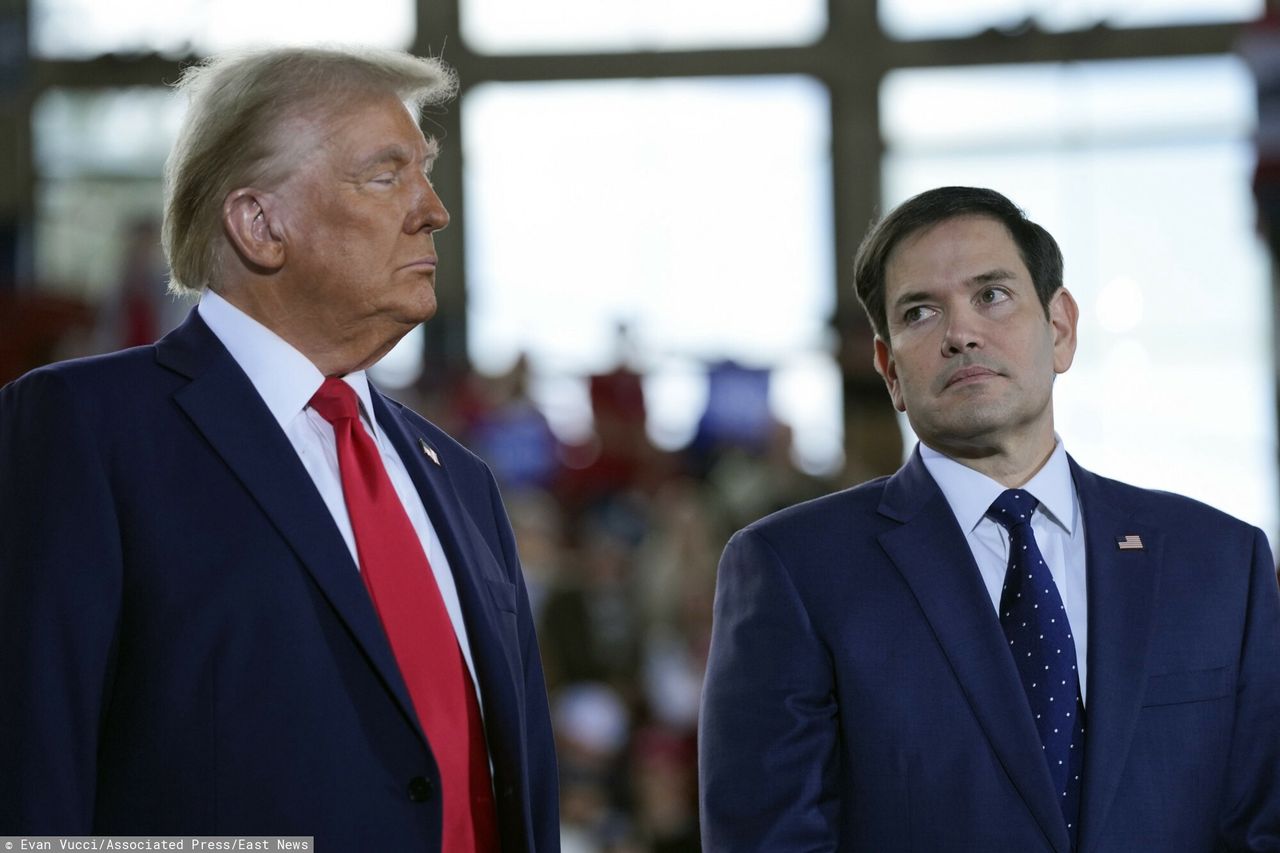 Donald Trump i senator Marco Rubio podczas wiecu 4 listopada