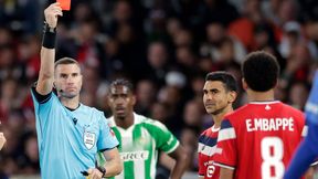 Mbappe nie wytrzymał. Uderzenie łokciem i czerwona kartka