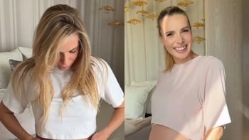 Izabela Janachowska wykorzystała internetowy trend i pokazała ciążowy brzuch. Poród tuż-tuż (FOTO)