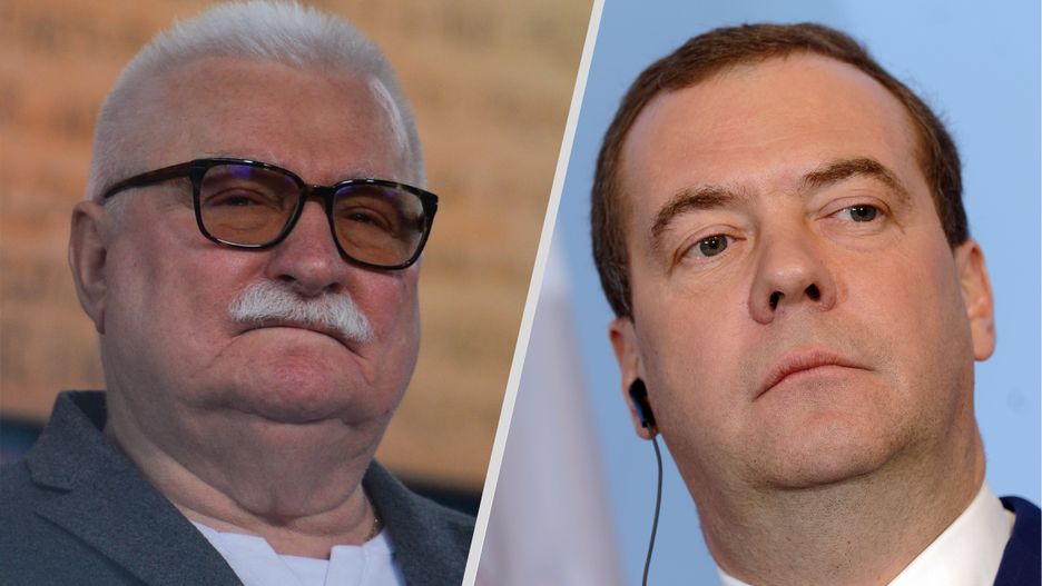 Dmitrij Miedwiediew zaatakował w sieci Lecha Wałęsę
