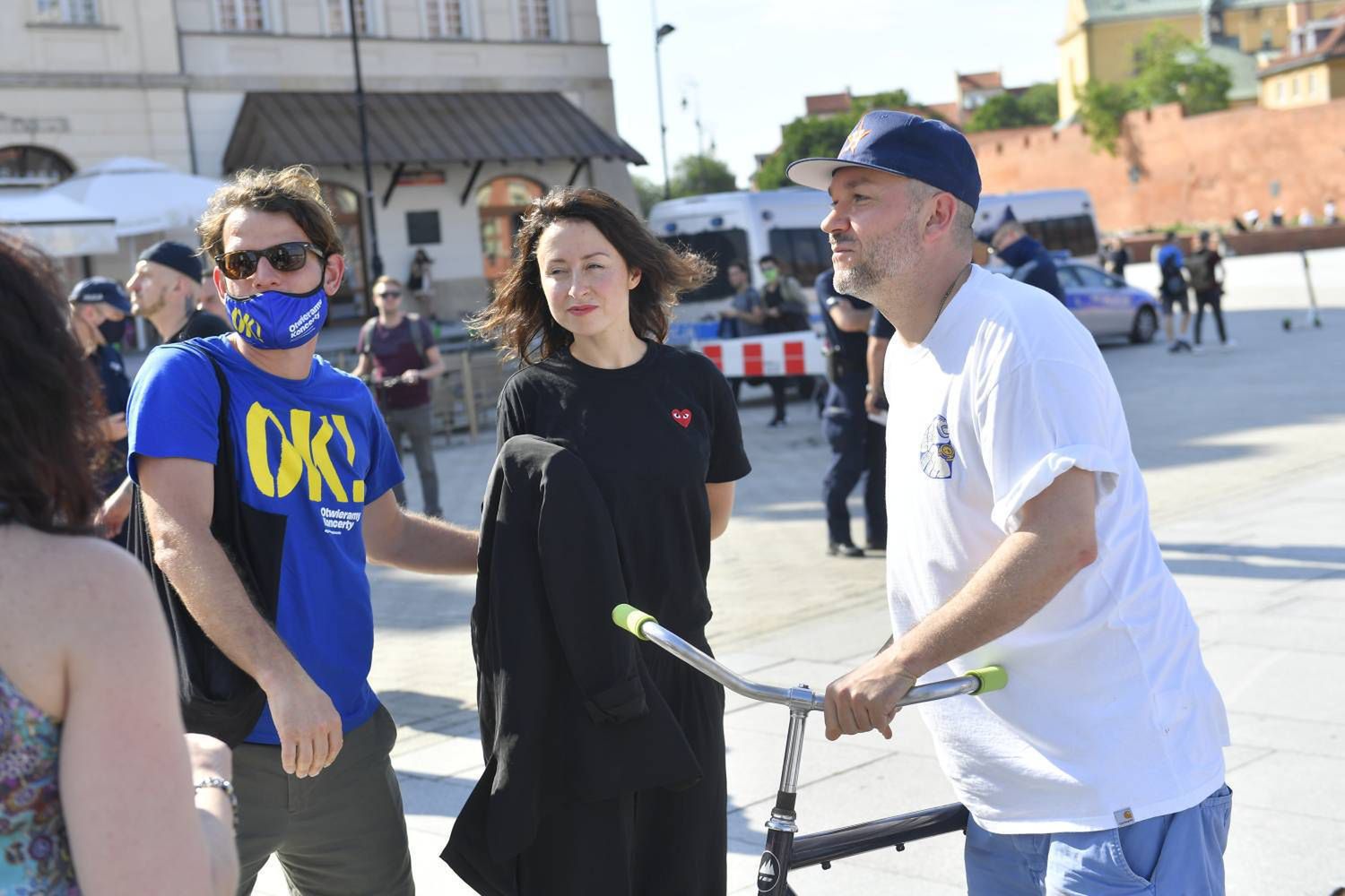 Natalia Przybysz i Vienio - happening muzyczny na Placu Zamkowym