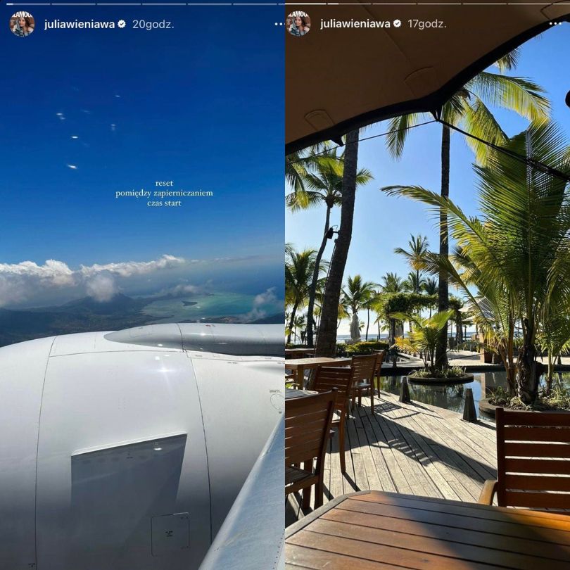 Julia Wieniawa relacjonuje wakacje na Mauritiusie