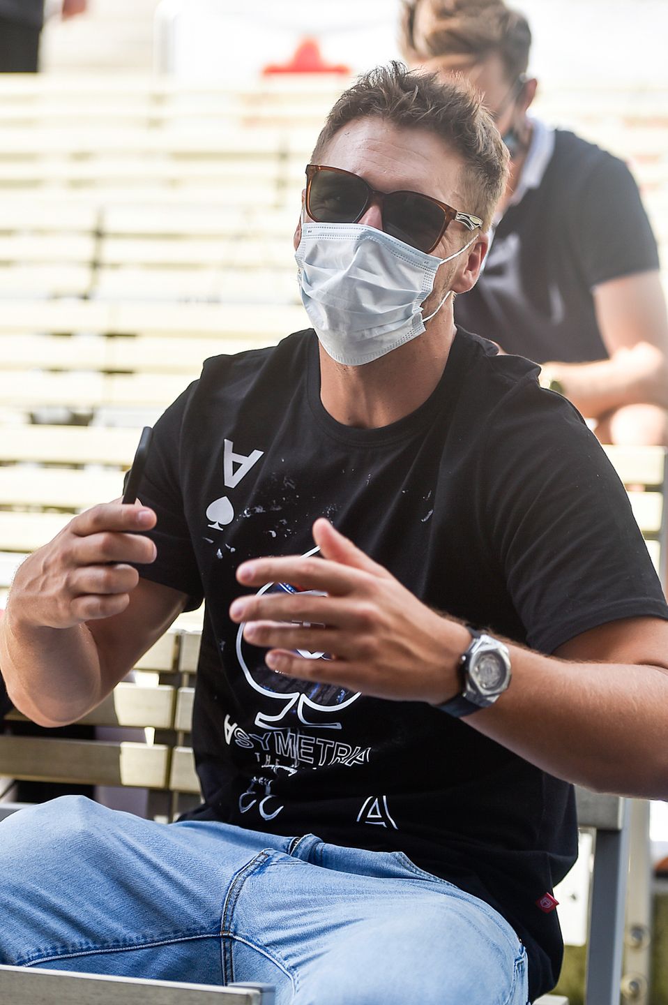 Mikołaj Roznerski - próby przed drugim dniem festiwalu w Opolu