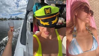 U Caroline Derpienski koniec z "klepaniem biedy". Wróciło dolarsowe życie: impreza na jachcie, prywatny basen i zielone lambo