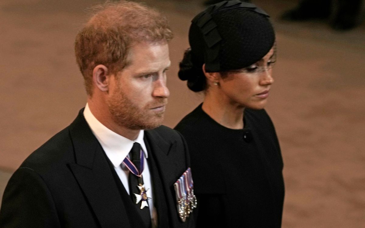 Harry i Meghan na uroczystościach żałobnych po śmierci królowej Elżbiety II