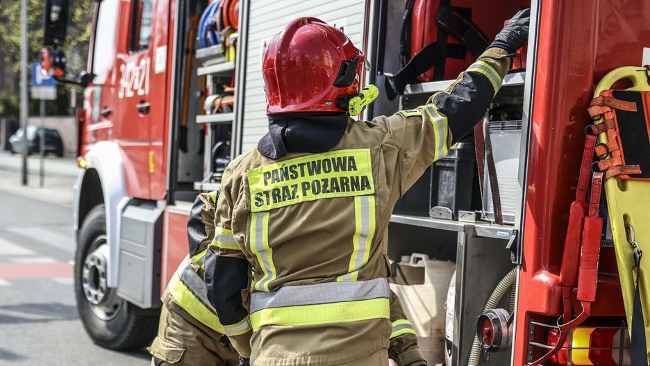 Wypadek na S7 w Sękocinie Starym