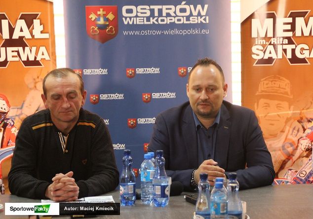 Waldemar Górski (wiceprezes TŻ Ostrovia) oraz Radosław Strzelczyk (prezes TŻ Ostrovia)