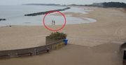Było 11 stopni C. Taki widok na plaży w Darłówku