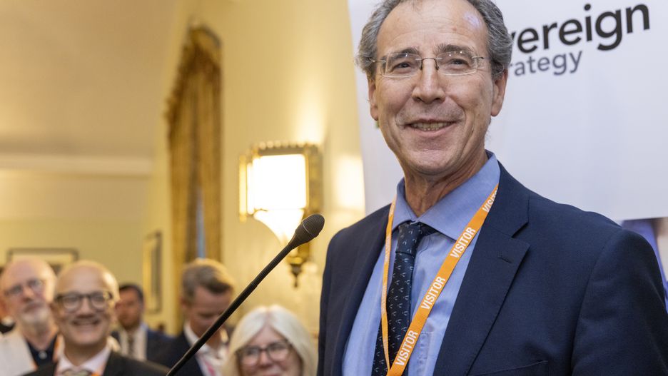 LONDON, ENGLAND - JULY 22:  Miguel Berger, the German Ambassador to the UK speaks at an event in Parliament for the Labour Movement for Europe to welcome all the newly elected pro-European MPs on July 22, 2024 in London, England. (Photo by Nicola Tree/Getty Images)
