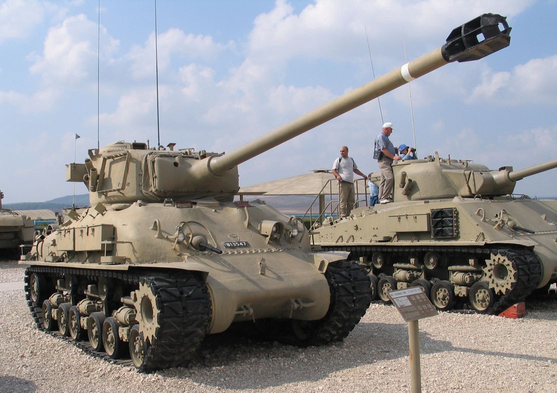 M51 Isherman tank - with such relics, Israel defended itself against the coalition of Arab states in 1973.